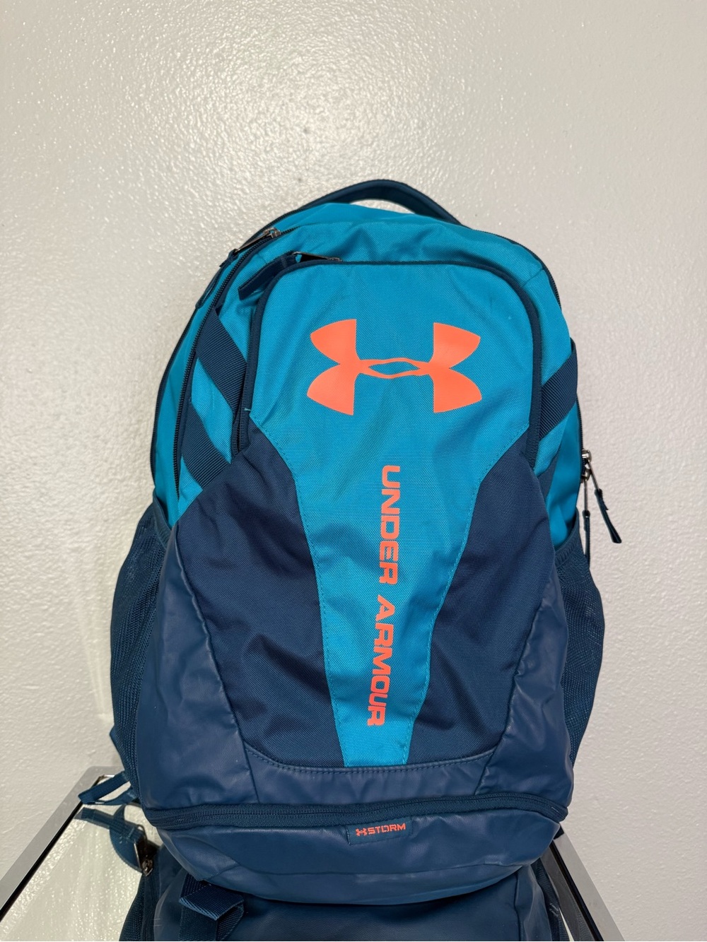 Under Armour Storm Hustle II Blue & Orange Backpack